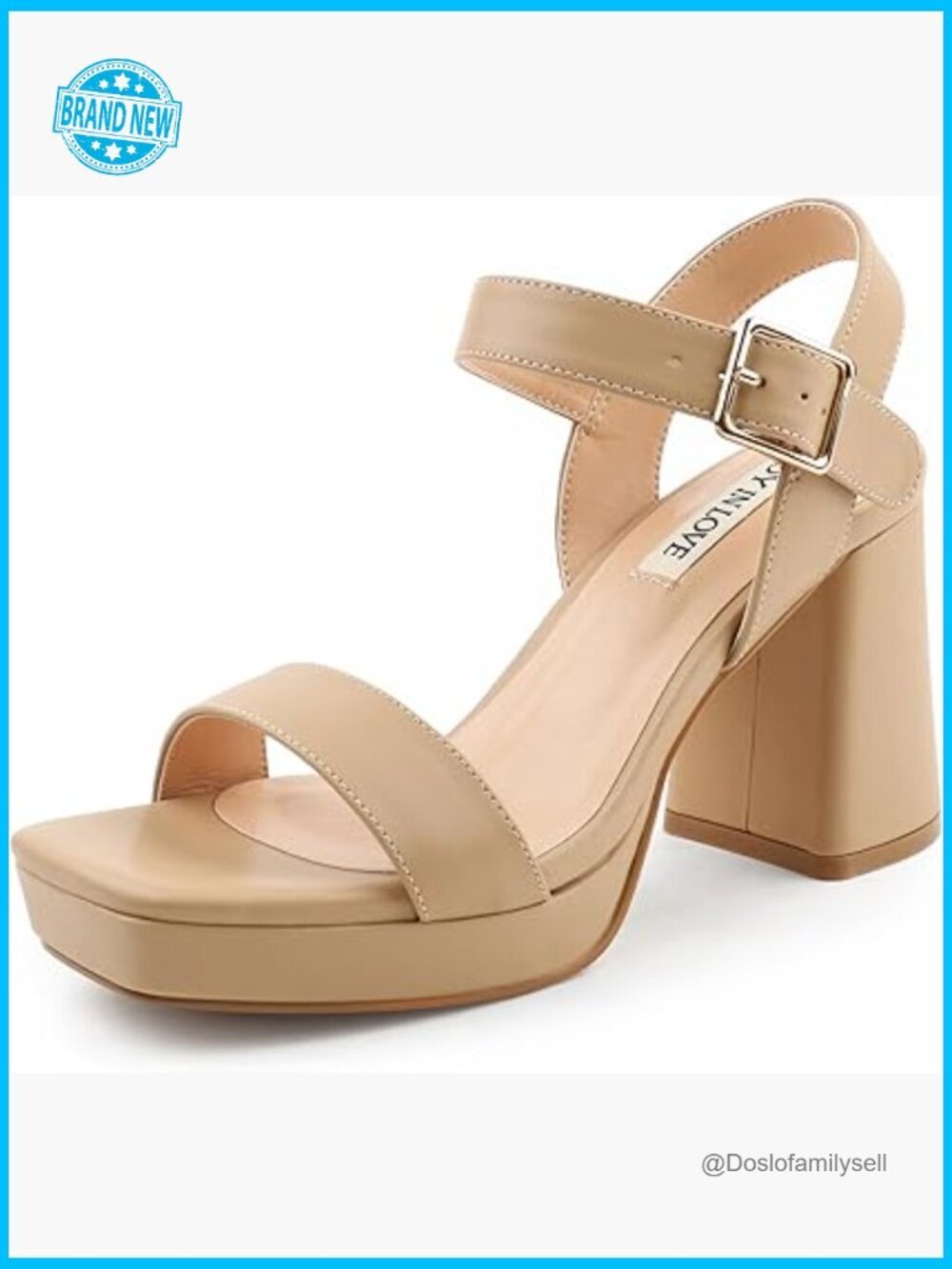 Chunky Platform High Heels Ankle Strap Block Heel Heeled Sandals